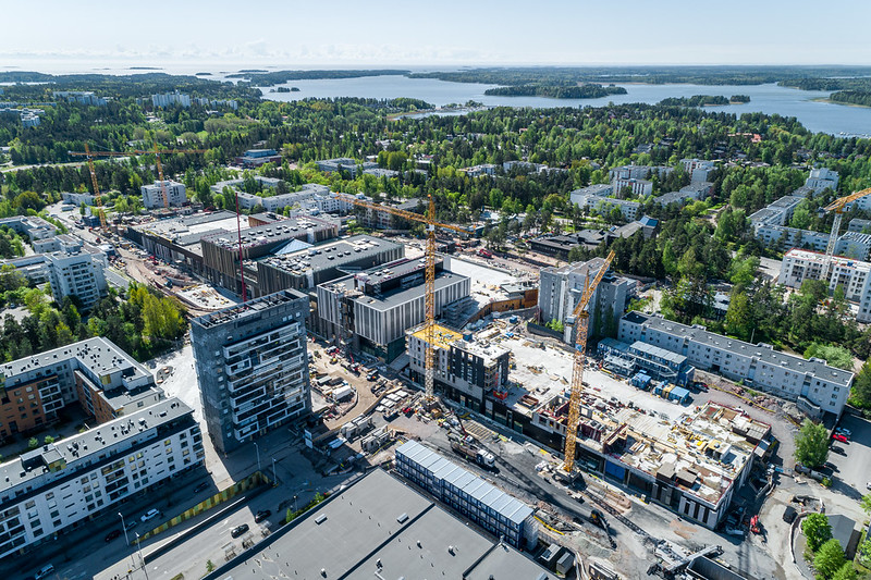 Aerial picture of Espoonlahti area.