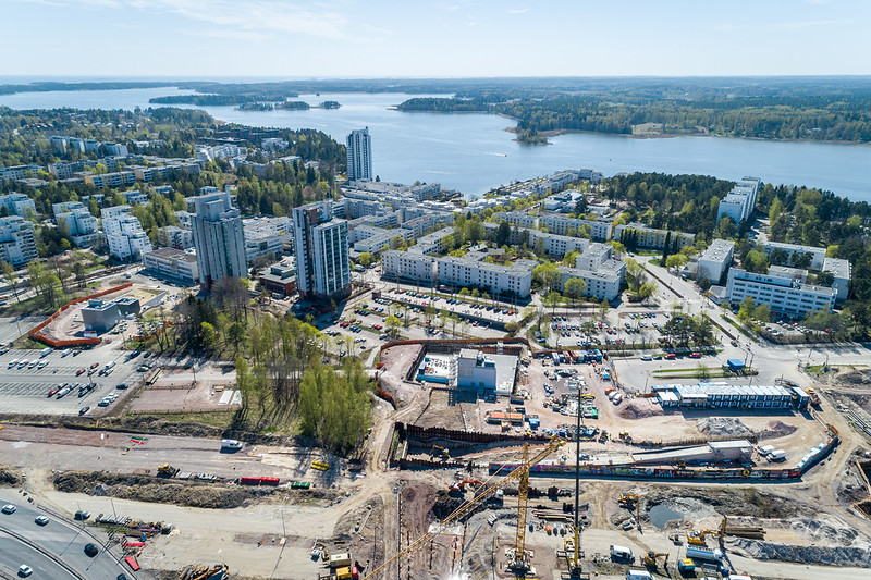 Aerial picture of Kivenlahti.