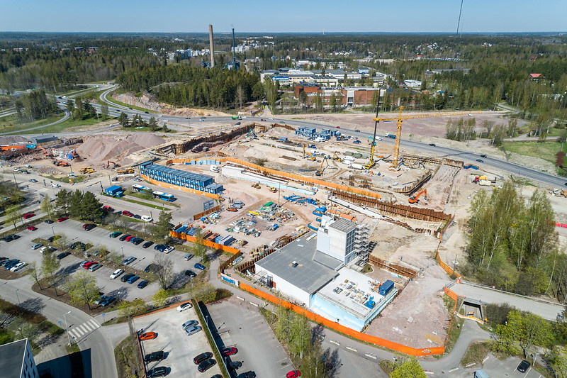 Aerial picture of Kivenlahdentie entrance