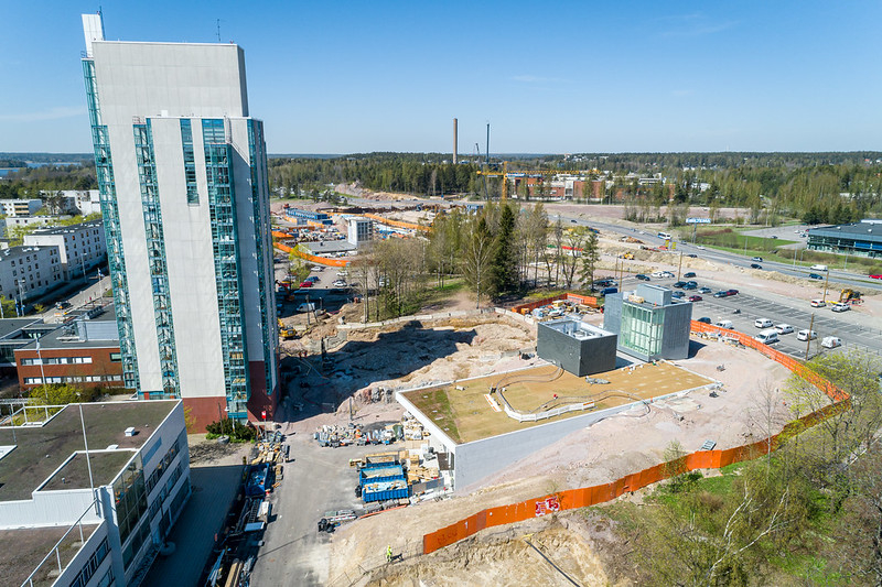 Aerial picture of Kivenlahdentori entrance