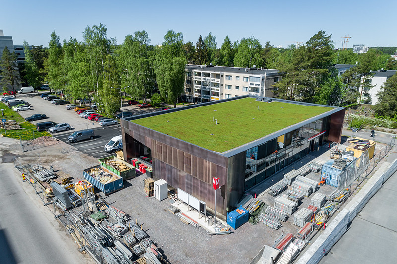Aerial picture of Yläkartanontie entrance.